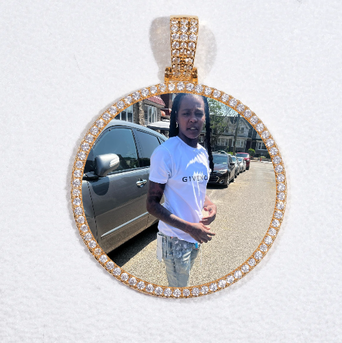 MEDIUM 3D CIRCLE CUSTOM PICTURE PENDANT
