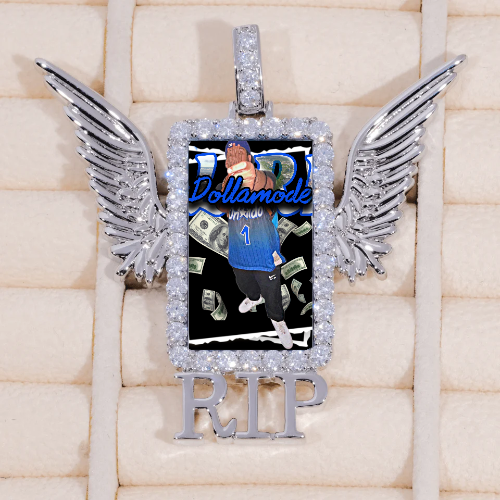 RIP WING 3D CUSTOM PICTURE PENDANT