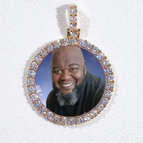 3D CIRCLE CUSTOM PICTURE PENDANT SMALL SIZE