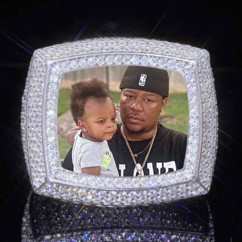3D CUSTOM PICTURE ICED RING