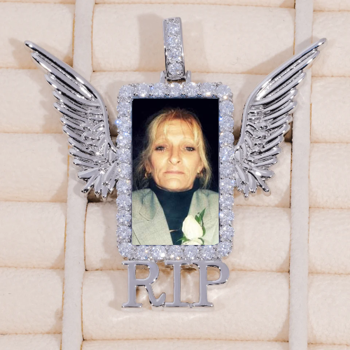 RIP WING 3D CUSTOM PICTURE PENDANT
