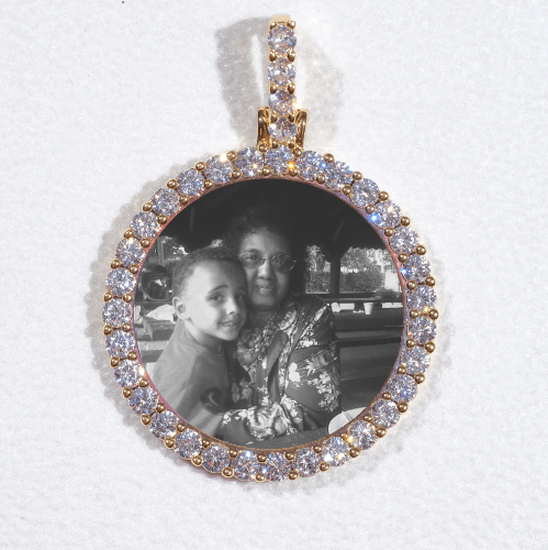 3D CIRCLE CUSTOM PICTURE PENDANT SMALL SIZE