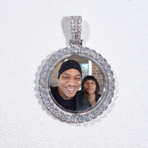 3D Spinning 2-Faced Custom Picture Pendant