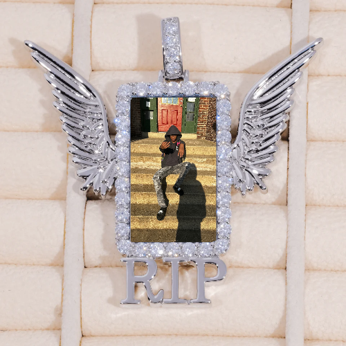 RIP WING 3D CUSTOM PICTURE PENDANT