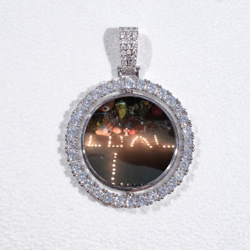 3D Spinning 2-Faced Custom Picture Pendant