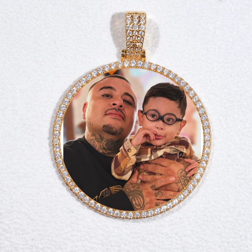 MEDIUM 3D CIRCLE CUSTOM PICTURE PENDANT