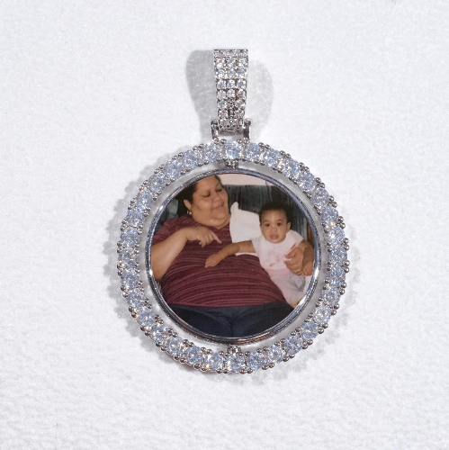 3D Spinning 2-Faced Custom Picture Pendant