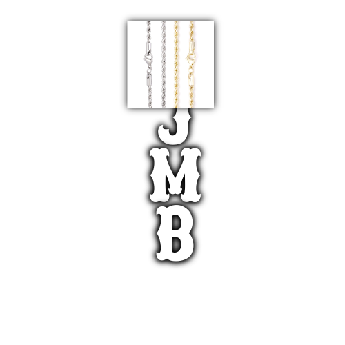 Custom Letters Freibeuter Font Necklace
