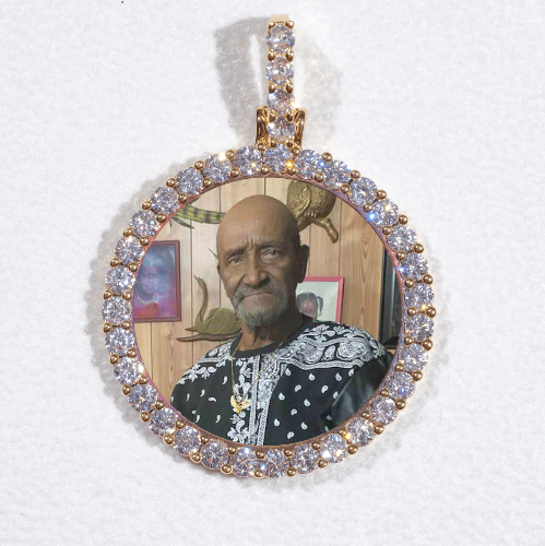 3D CIRCLE CUSTOM PICTURE PENDANT SMALL SIZE