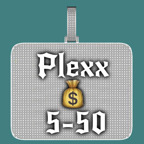 CUSTOM LETTER NECKLACE 3D BIG SQUARE