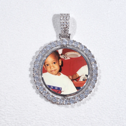 3D Spinning 2-Faced Custom Picture Pendant