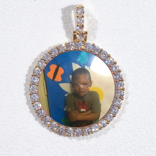 3D CIRCLE CUSTOM PICTURE PENDANT SMALL SIZE