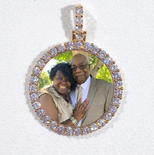 3D CIRCLE CUSTOM PICTURE PENDANT SMALL SIZE