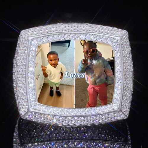 3D CUSTOM PICTURE ICED RING