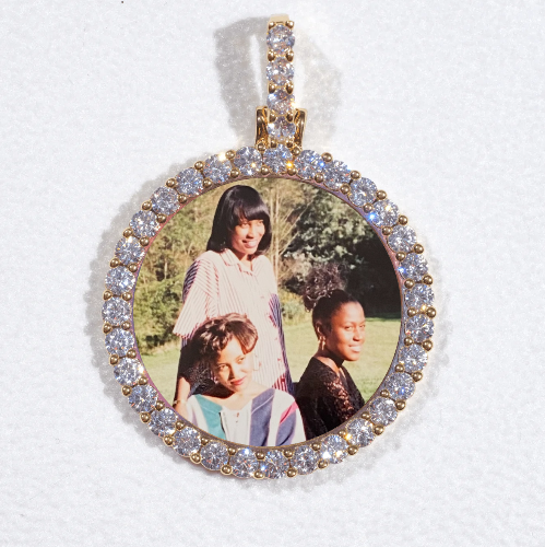 3D CIRCLE CUSTOM PICTURE PENDANT SMALL SIZE