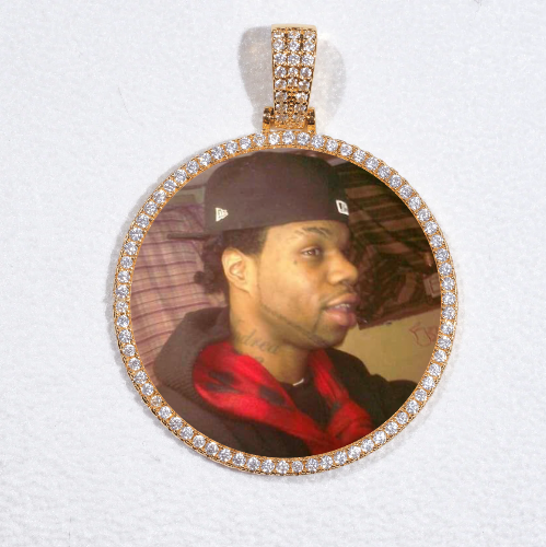 MEDIUM 3D CIRCLE CUSTOM PICTURE PENDANT