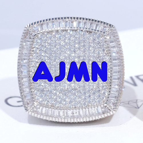 CUSTOM LETTER 3D ICED RING