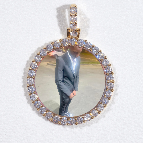 3D CIRCLE CUSTOM PICTURE PENDANT SMALL SIZE