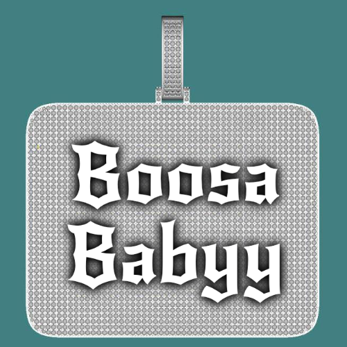 CUSTOM LETTER NECKLACE 3D BIG SQUARE