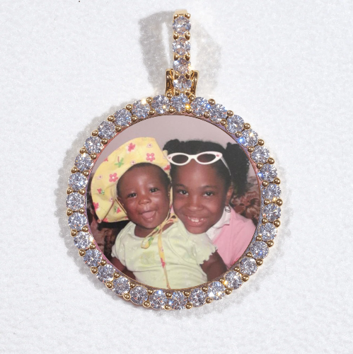 3D CIRCLE CUSTOM PICTURE PENDANT SMALL SIZE
