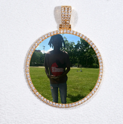 MEDIUM 3D CIRCLE CUSTOM PICTURE PENDANT