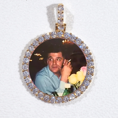 3D CIRCLE CUSTOM PICTURE PENDANT SMALL SIZE