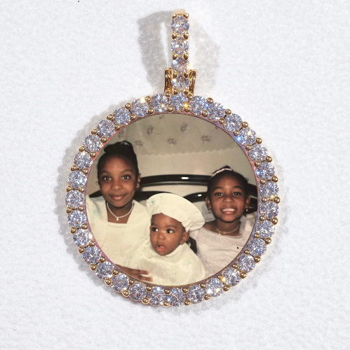 3D CIRCLE CUSTOM PICTURE PENDANT SMALL SIZE