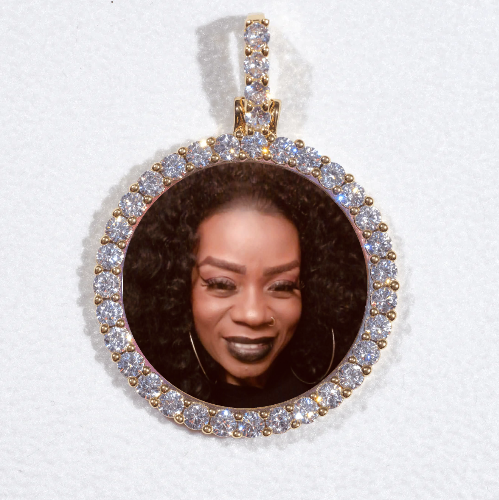 3D CIRCLE CUSTOM PICTURE PENDANT SMALL SIZE