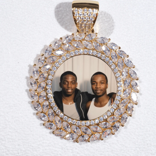 Large 3D Wheat Ear Custom Picture Pendant