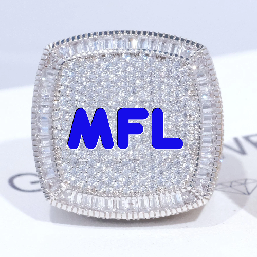 CUSTOM LETTER 3D ICED RING
