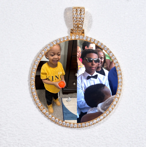 MEDIUM 3D CIRCLE CUSTOM PICTURE PENDANT