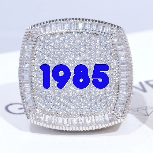 CUSTOM LETTER 3D ICED RING