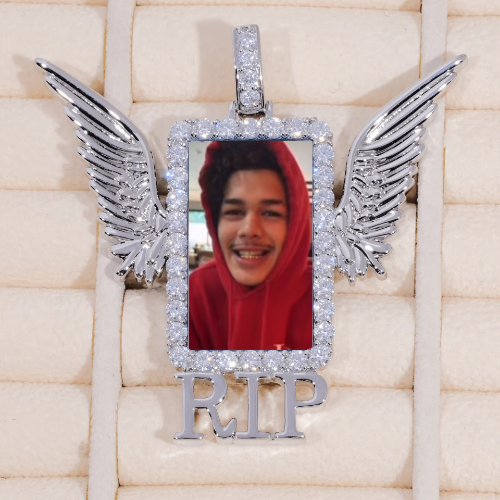 RIP WING 3D CUSTOM PICTURE PENDANT