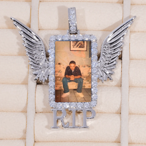 RIP WING 3D CUSTOM PICTURE PENDANT