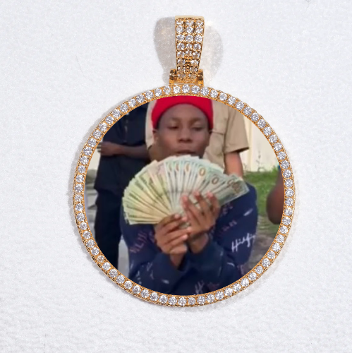 MEDIUM 3D CIRCLE CUSTOM PICTURE PENDANT