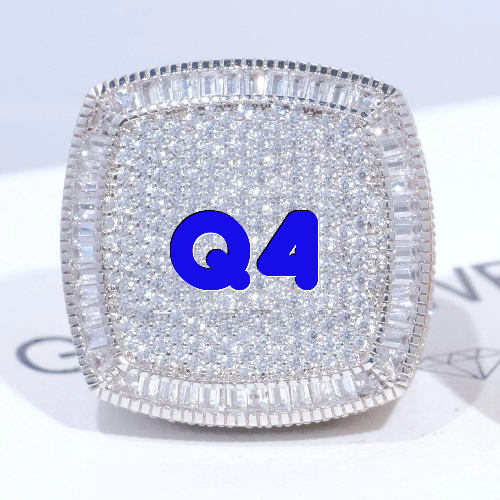 CUSTOM LETTER 3D ICED RING