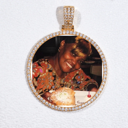 MEDIUM 3D CIRCLE CUSTOM PICTURE PENDANT