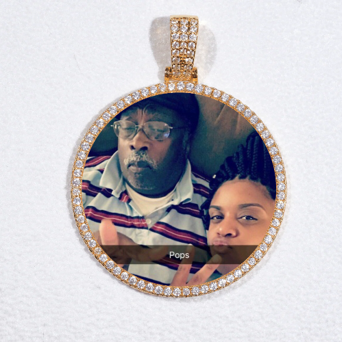 MEDIUM 3D CIRCLE CUSTOM PICTURE PENDANT