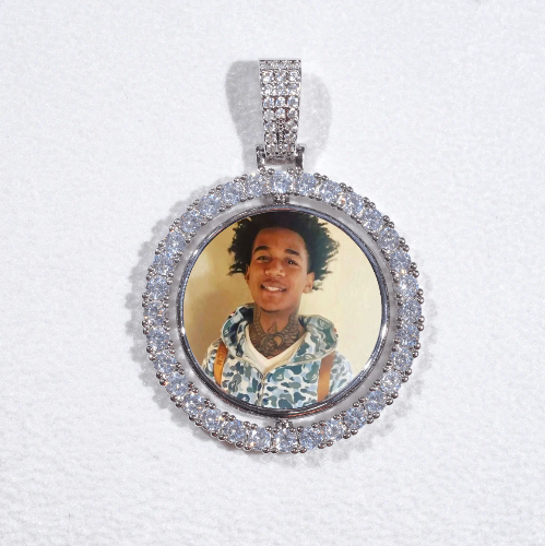 3D Spinning 2-Faced Custom Picture Pendant