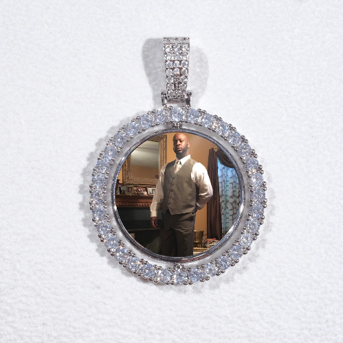 3D Spinning 2-Faced Custom Picture Pendant