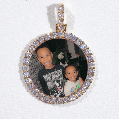 3D CIRCLE CUSTOM PICTURE PENDANT SMALL SIZE