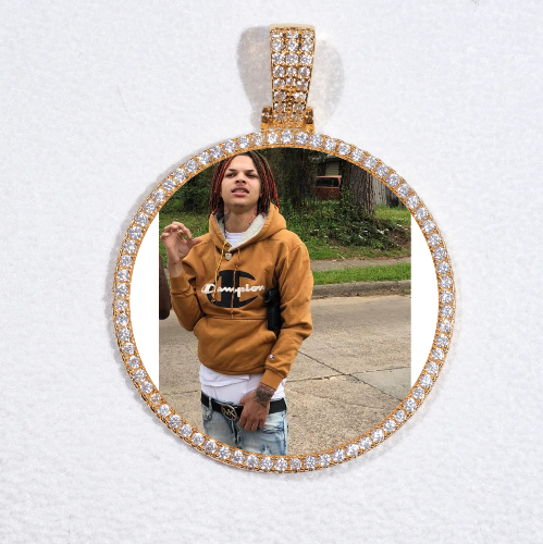 MEDIUM 3D CIRCLE CUSTOM PICTURE PENDANT
