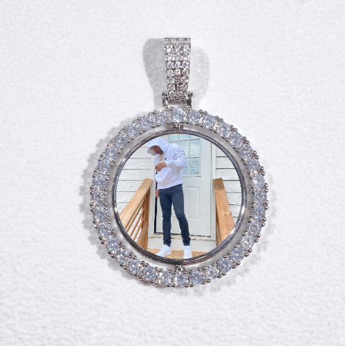 3D Spinning 2-Faced Custom Picture Pendant
