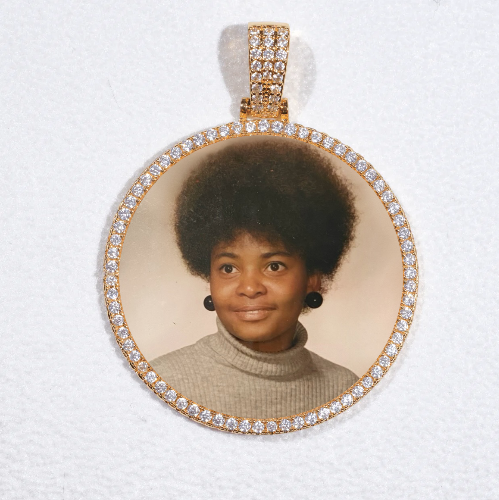 MEDIUM 3D CIRCLE CUSTOM PICTURE PENDANT