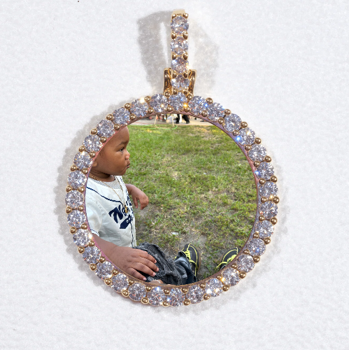 3D CIRCLE CUSTOM PICTURE PENDANT SMALL SIZE