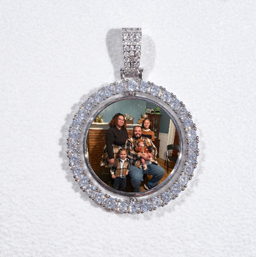 3D Spinning 2-Faced Custom Picture Pendant