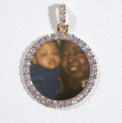 3D CIRCLE CUSTOM PICTURE PENDANT SMALL SIZE