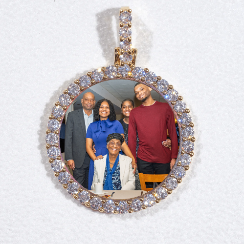3D CIRCLE CUSTOM PICTURE PENDANT SMALL SIZE