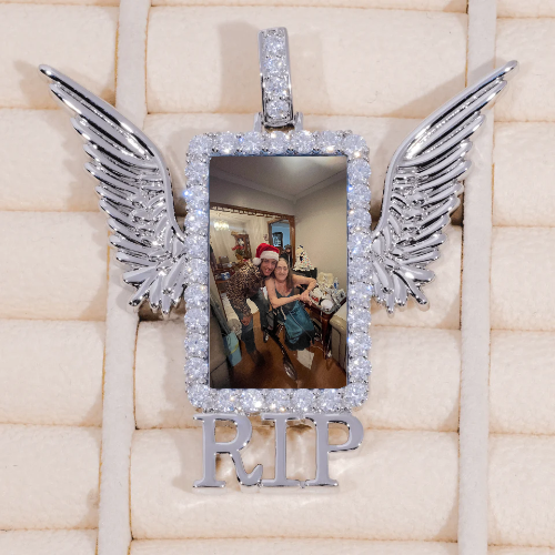 RIP WING 3D CUSTOM PICTURE PENDANT