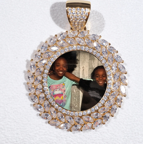 Large 3D Wheat Ear Custom Picture Pendant